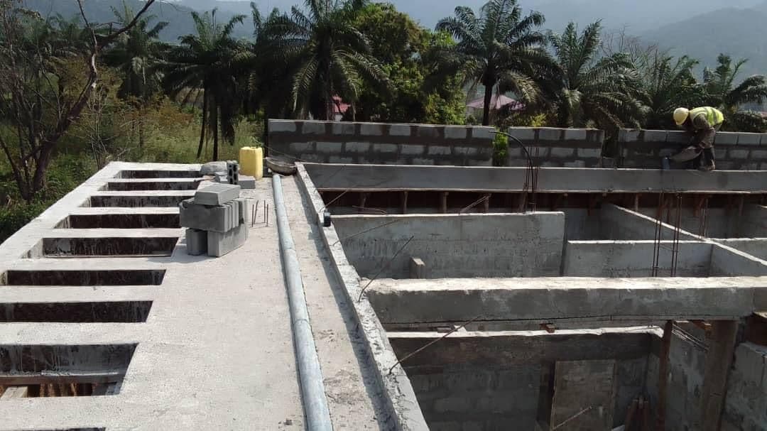 Blockwork underway across the plots