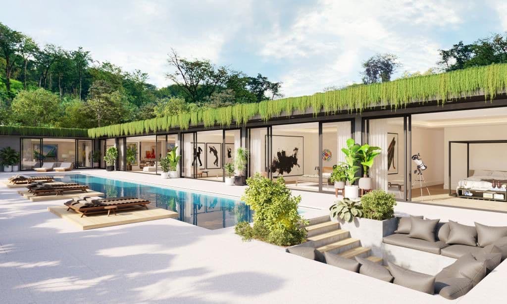 Villa pool and sunken lounge