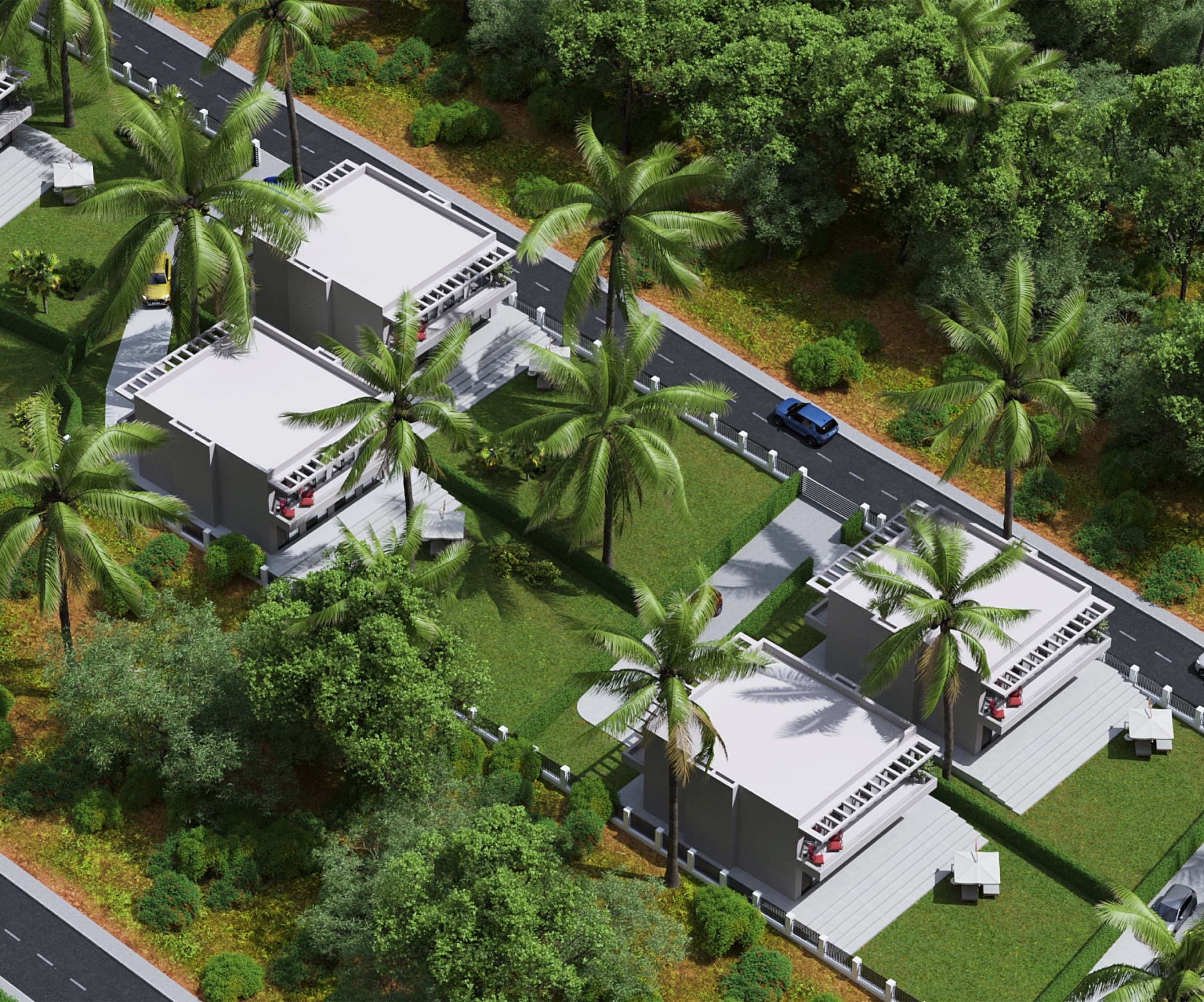 Aerial visual of the Big Water, York development