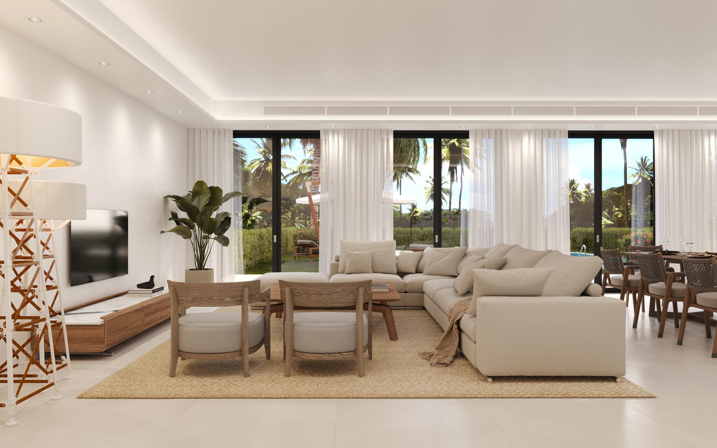 Open-plan living room